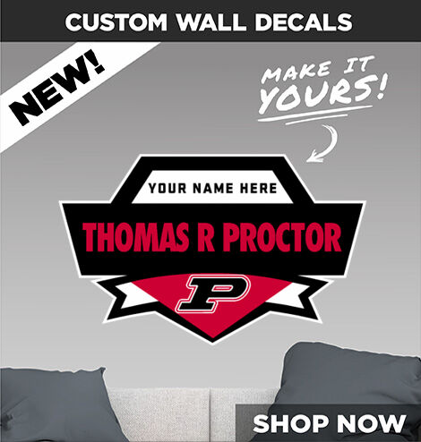 THOMAS R PROCTOR HIGH SCHOOL RAIDERS Make It Yours: Wall Decals - Dual Banner