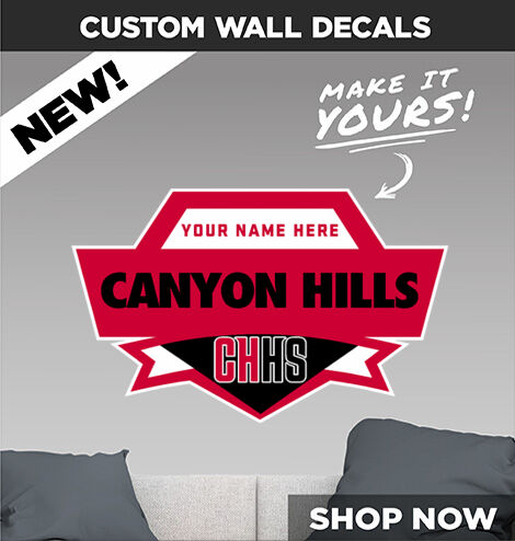 CANYON HILLS HIGH SCHOOL RATTLERS Make It Yours: Wall Decals - Dual Banner