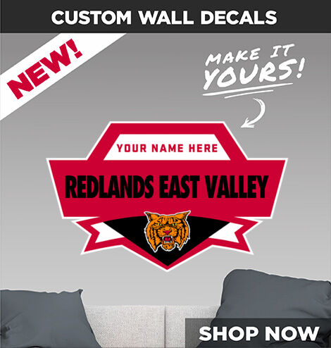 REDLANDS EAST VALLEY HIGH SCHOOL WILDCATS Make It Yours: Wall Decals - Dual Banner