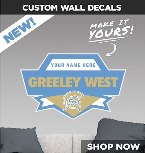 Greeley West Spartans Make It Yours: Wall Decals - Dual Banner