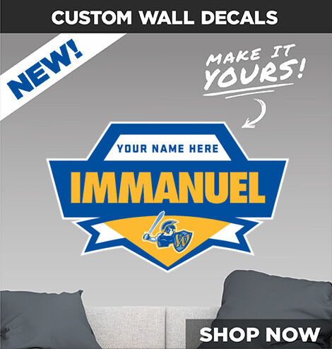 IMMANUEL CHRISTIAN SCHOOL WARRIORS Make It Yours: Wall Decals - Dual Banner