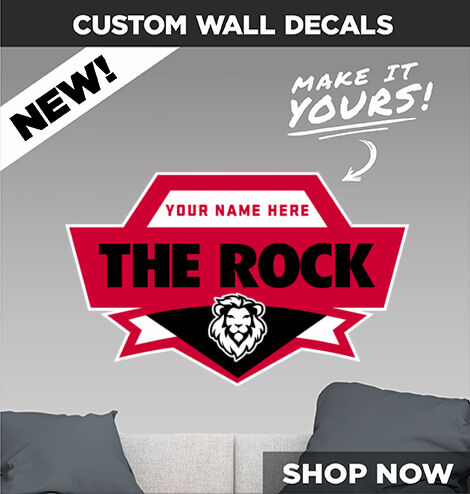 The Rock Lions Decal Dual Banner Banner