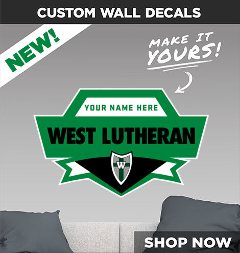 West Lutheran Warriors Make It Yours: Wall Decals - Dual Banner