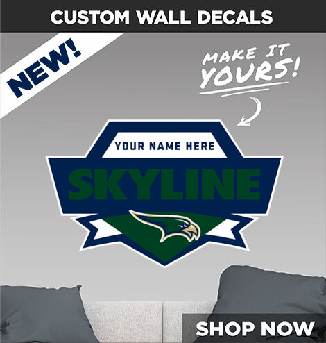 SKYLINE HIGH SCHOOL HAWKS Make It Yours: Wall Decals - Dual Banner