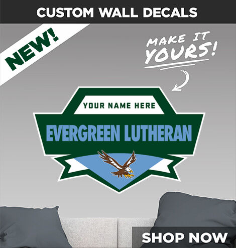 Evergreen Lutheran Eagles Decal Dual Banner Banner