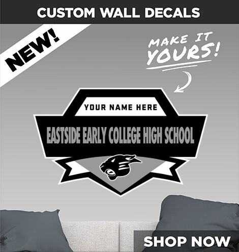 EASTSIDE EARLY COLLEGE HIGH SCHOOL PANTHERS Decal Dual Banner Banner