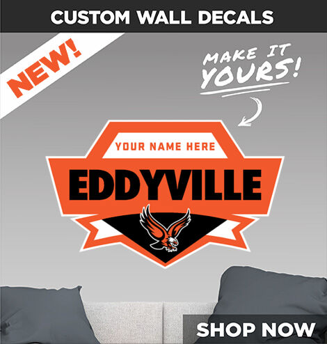 EDDYVILLE HIGH SCHOOL EAGLES Make It Yours: Wall Decals - Dual Banner