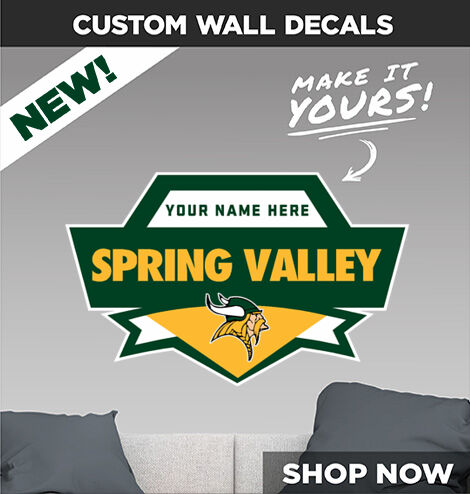 SPRING VALLEY VIKINGS #TheValley Decal Dual Banner Banner