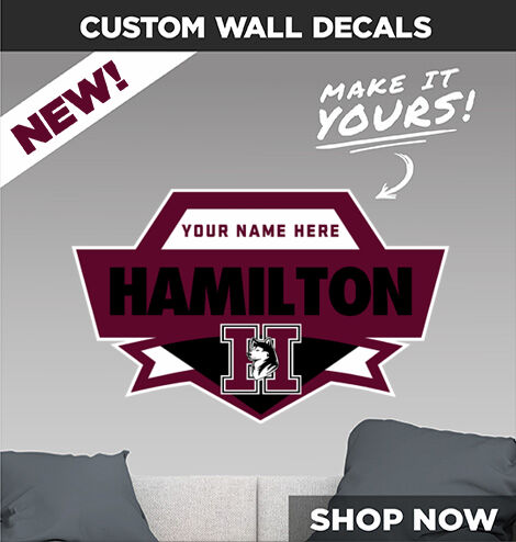 Hamilton Huskies Make It Yours: Wall Decals - Dual Banner