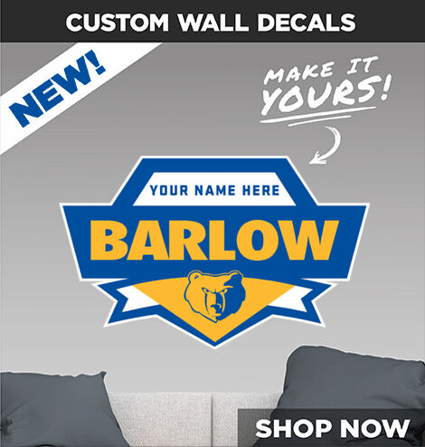 Barlow Bruins Make It Yours: Wall Decals - Dual Banner