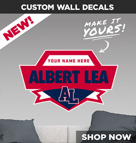 ALBERT LEA HIGH SCHOOL TIGERS Make It Yours: Wall Decals - Dual Banner
