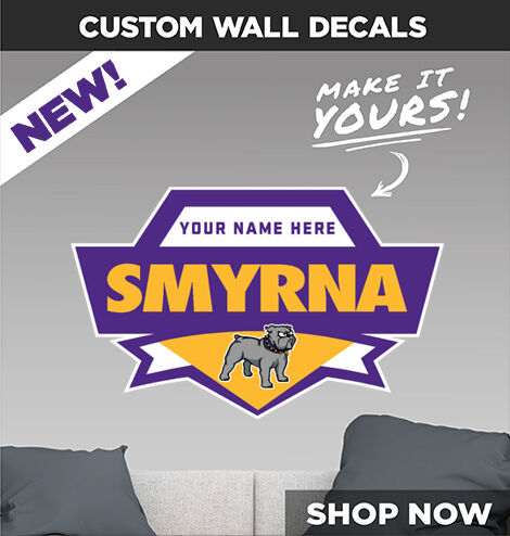 Smyrna Bulldogs Make It Yours: Wall Decals - Dual Banner