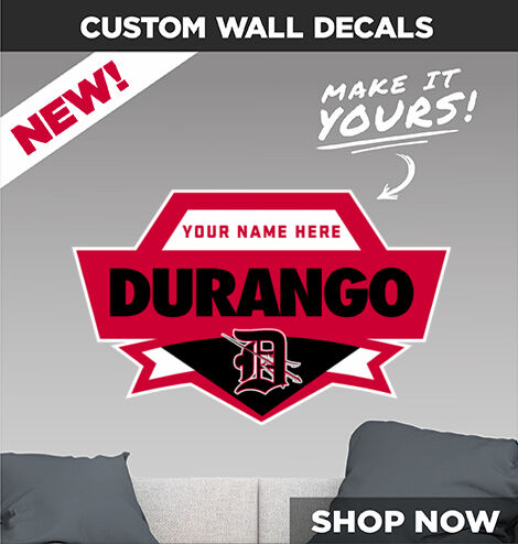 DURANGO DEMONS ONLINE STORE Make It Yours: Wall Decals - Dual Banner