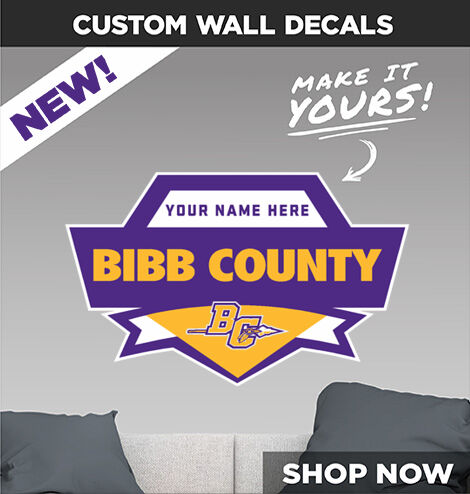 BIBB COUNTY HIGH SCHOOL CHOCTAWS Make It Yours: Wall Decals - Dual Banner