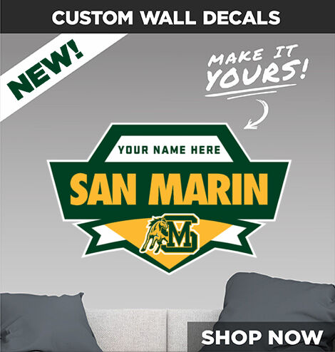 San Marin Mustangs Decal Dual Banner Banner