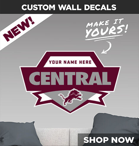 CARROLL CO CENTRAL HIGH SCHOOL LIONS Decal Dual Banner Banner