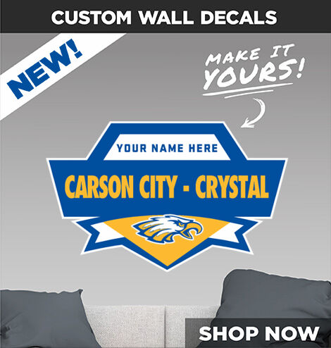 CARSON CITY-CRYSTAL HIGH SCHOOL EAGLES Make It Yours: Wall Decals - Dual Banner