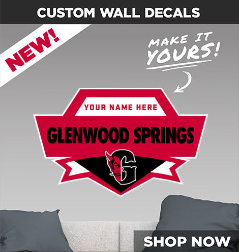 GLENWOOD SPRINGS DEMONS ONLINE STORE Make It Yours: Wall Decals - Dual Banner