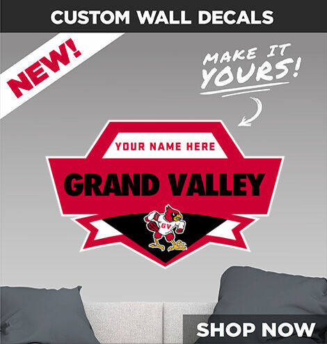 GRAND VALLEY SCHOOL CARDINALS Make It Yours: Wall Decals - Dual Banner