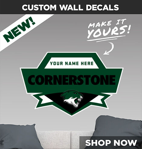 Cornerstone Cougars Make It Yours: Wall Decals - Dual Banner