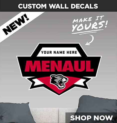 MENAUL SCHOOL PANTHERS Decal Dual Banner Banner