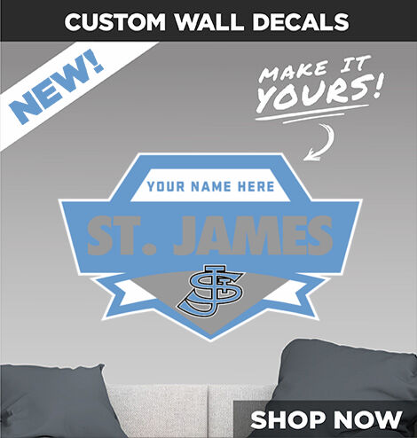 St. James Sharks Make It Yours: Wall Decals - Dual Banner
