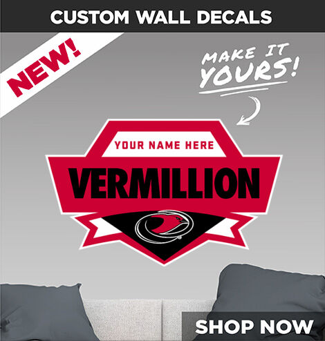 Vermillion Tanagers Make It Yours: Wall Decals - Dual Banner