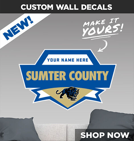 SUMTER COUNTY HIGH SCHOOL Panthers Online Store Make It Yours: Wall Decals - Dual Banner