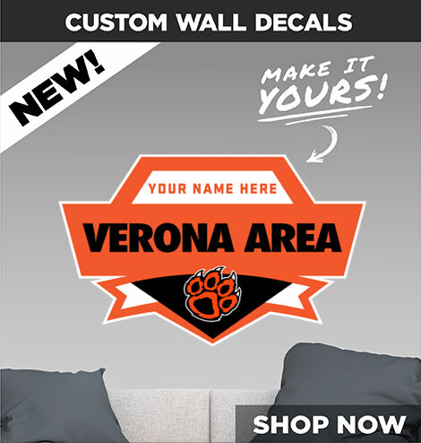 Verona Area Wildcats Decal Dual Banner Banner