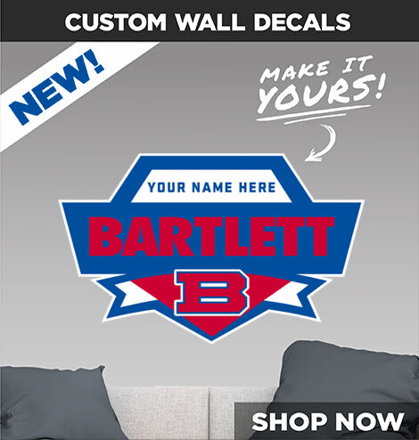 BARTLETT HIGH SCHOOL PANTHERS Make It Yours: Wall Decals - Dual Banner