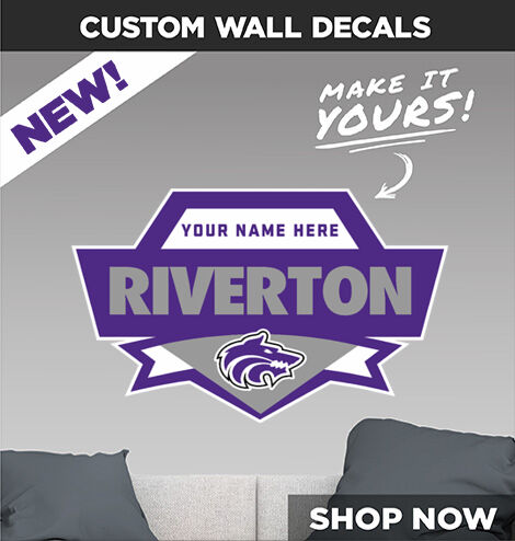 RIVERTON HIGH SCHOOL SILVERWOLVES Make It Yours: Wall Decals - Dual Banner
