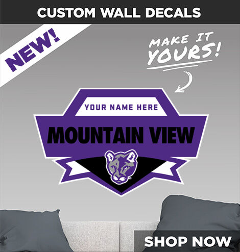 Mountain View MOUNTAIN LIONS  Decal Dual Banner Banner