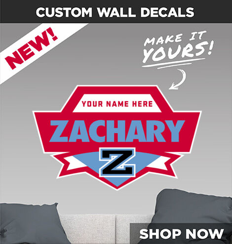 Zachary Broncos Make It Yours: Wall Decals - Dual Banner