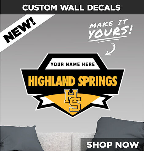HIGHLAND SPRINGS HIGH SCHOOL SPRINGERS Make It Yours: Wall Decals - Dual Banner