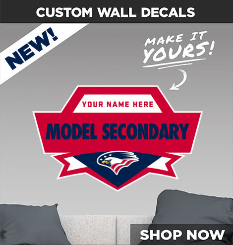 Model Secondary School for the Deaf Eagles Make It Yours: Wall Decals - Dual Banner