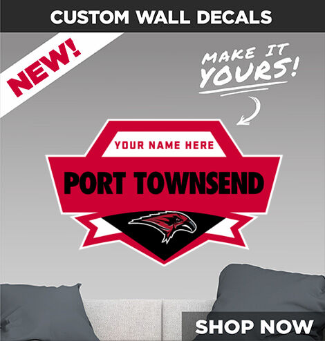 Port Townsend Redhawks Decal Dual Banner Banner