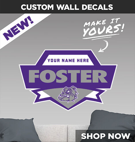 Foster Bulldogs Make It Yours: Wall Decals - Dual Banner