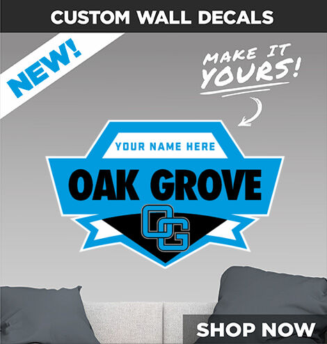 Oak Grove Grizzlies Make It Yours: Wall Decals - Dual Banner