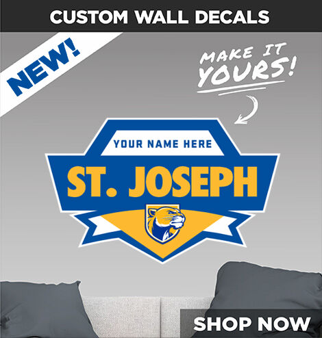 St. Joseph Cougars Decal Dual Banner Banner