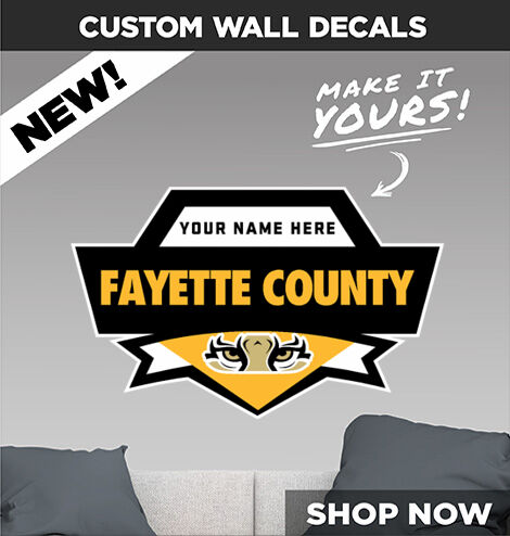 FAYETTE COUNTY HIGH SCHOOL TIGERS Decal Dual Banner Banner