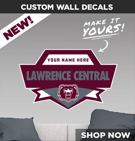 LAWRENCE CENTRAL HIGH SCHOOL BEARS Make It Yours: Wall Decals - Dual Banner