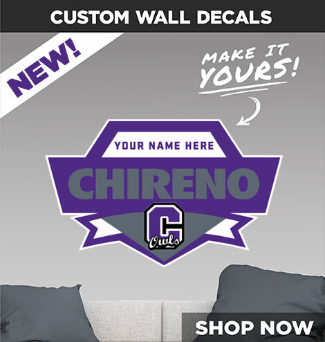 CHIRENO HIGH SCHOOL OWLS Make It Yours: Wall Decals - Dual Banner