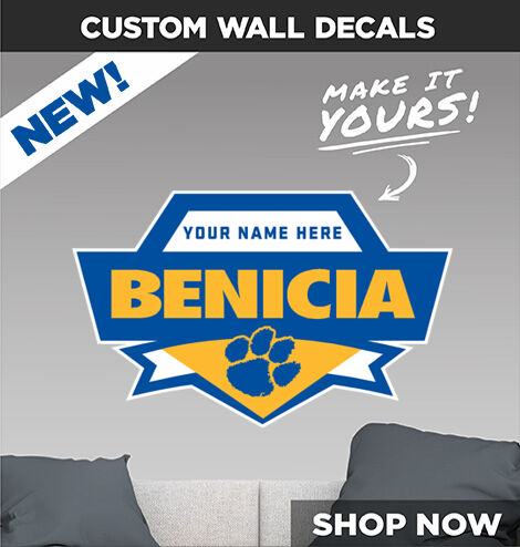 BENICIA HIGH SCHOOL PANTHERS Make It Yours: Wall Decals - Dual Banner