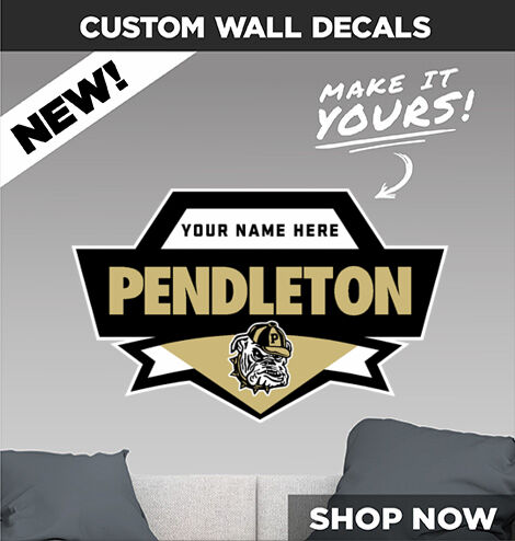 PENDLETON HIGH SCHOOL BULLDOGS Make It Yours: Wall Decals - Dual Banner