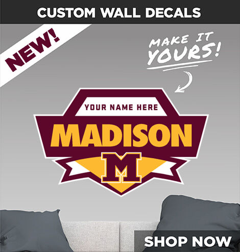MADISON HIGH SCHOOL DODGERS Make It Yours: Wall Decals - Dual Banner