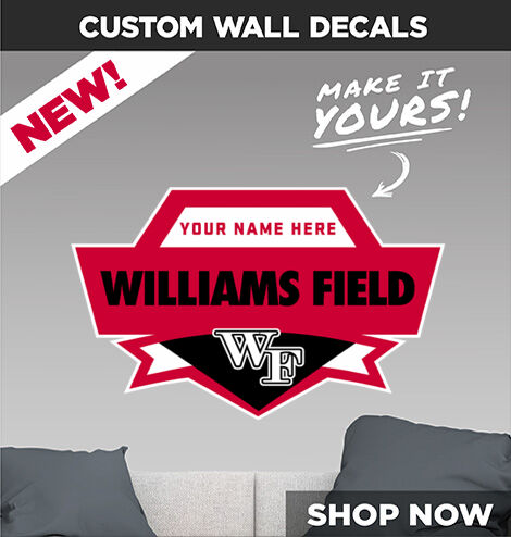 Williams Field Black Hawks Decal Dual Banner Banner