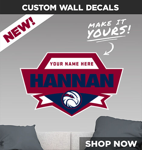 Hannan Hawks Decal Dual Banner Banner