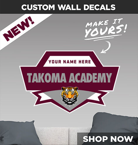 TAKOMA ACADEMY Tigers Online Store Make It Yours: Wall Decals - Dual Banner