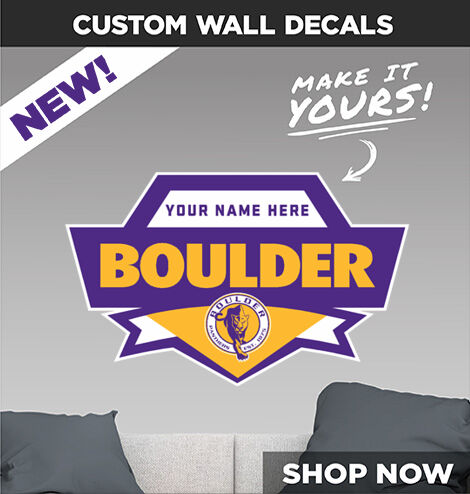 BOULDER HIGH SCHOOL PANTHERS Make It Yours: Wall Decals - Dual Banner