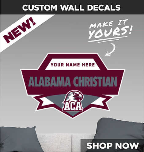ALABAMA CHRISTIAN ACADEMY EAGLES Make It Yours: Wall Decals - Dual Banner
